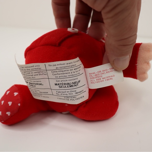 Vintage 90’s Ziggy 1990 Valentines Day Doll My Heart is Yours Wearing Red PJs - Picture 7 of 7